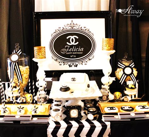 chanel inspired party decorations